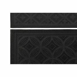 Felpudo Terraza Y Jardin DKD Home Decor Negro 40 x 0.3 x 60 cm (2 Unidades) Felpudo Terraza Y Jardin DKD Home Decor Negro 40 x 0.3 x 60 cm (2 Unidades)