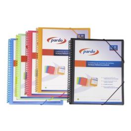 Pardo Carpeta Escaparate Negra con Espiral, 30 Fundas Folio, Tapas Personalizables, Fundas Cristal 90 Micras y Cierre de Gomas Precio: 7.49999987. SKU: B189RTNN8S