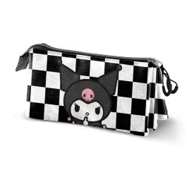 KARACTERMANIA Portatodo triple Kuromi Hello Kitty, 3 compartimentos con cremallera, forro interior Precio: 10.50000006. SKU: B1FW48WGB4