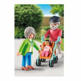 Playmobil Abuelos y Bebé Life Set de Figuras, incluye 1 hombre, 1 mujer, 1 bebé y 1 carrito, Edad recomendada: 4+ años Playmobil Abuelos y Bebé Life Set de Figuras, incluye 1 hombre, 1 mujer, 1 bebé y 1 carrito, Edad recomendada: 4+ años