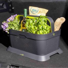 Rati V01344 Cesta de la Compra para Coche y Maletero Antideslizante Ergonómica Verde, Diseño Moderno Plástico Reciclado Rati V01344 Cesta de la Compra para Coche y Maletero Antideslizante Ergonómica Verde, Diseño Moderno Plástico Reciclado
