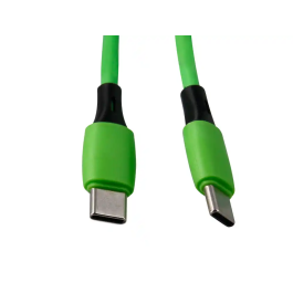 Q-connect Cable USB-C a USB-C PVC 1m Verde