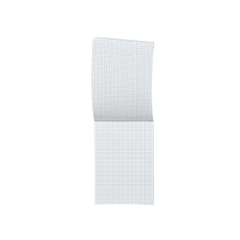 Liderpapel Bloc Notas A6 Cuadriculado 4 mm 80 Hojas 60 g/m2 Perforado Sin Tapa