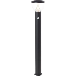 Brilliant BRI4004353437762 Poste de exterior LED Solar con Detector de Movimiento, 4W, Acero Inoxidable, Plástico, Negro Precio: 86.49999963. SKU: B1BV5K42SR