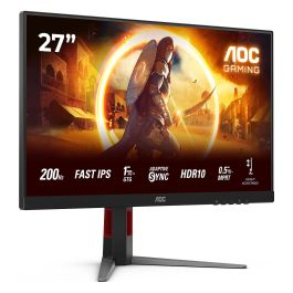 AOC Monitor Gaming 27G4HA 27" Full HD 1920x1080 200Hz IPS 1ms HDMI DP Negro Rojo
