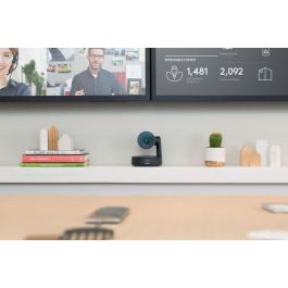 Logitech 960-001227 Cámara PTZ, 4K UHD, Zoom 15x, Campo de Visión 90°, Negro