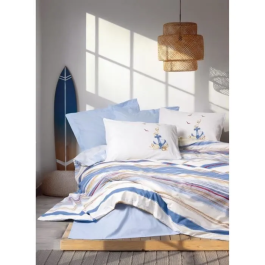 Juego de Cama 220x240 cm + 2 Fundas de Almohada 60x60 cm - 100% Algodón - Azul - ASI8684283035311 Precio: 38.9899994. SKU: B12MKM5XKR