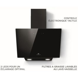 CONTINENTAL EDISON CEHD6065B campana decorativa negra - L60 cm CONTINENTAL EDISON CEHD6065B campana decorativa negra - L60 cm