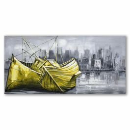 Cuadro Loft DKD Home Decor Amarillo Gris 3 x 60 x 120 cm (2 Unidades) Cuadro Loft DKD Home Decor Amarillo Gris 3 x 60 x 120 cm (2 Unidades)