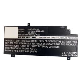 CoreParts Laptop Battery for Sony 39.96Wh Li-ion 11.1V 3600mAh Black, F15A16, F15A16SC, SVF15A13CW, SVF15A15CW, SVF15A16SC, VAIO Fit 15, VAIO-C CoreParts Laptop Battery for Sony 39.96Wh Li-ion 11.1V 3600mAh Black, F15A16, F15A16SC, SVF15A13CW, SVF15A15CW, SVF15A16SC, VAIO Fit 15, VAIO-C