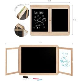 Jeujura JEU3225280880402 Tríptico mural: Pizarra de tiza con 2 paneles, lado blanco y tiza Precio: 50.88999971. SKU: B1HPQ77AGK