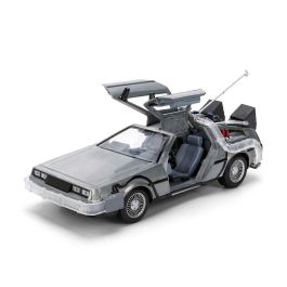 Regreso al Futuro Camión Delorean 40 Aniversario Escala 1:24 con Luces y Pilas para Coleccionistas