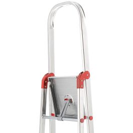 Rolser Escalera de Aluminio 6 Peldaños, Altura Máxima 122 cm, Carga Máxima 150 kg, Certificada AENOR