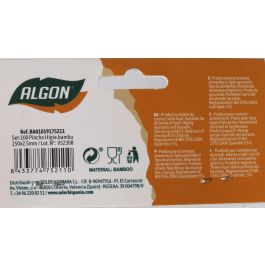 Set de 100 pinchos higiénicos de bambú 150 x 2.5 mm - Algon (36 Cajas) Set de 100 pinchos higiénicos de bambú 150 x 2.5 mm - Algon (36 Cajas)