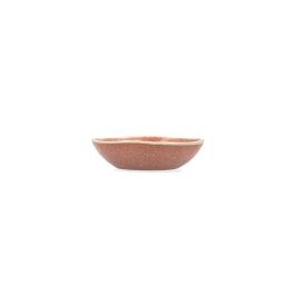 Bidasoa Bol Irregular Cerámico Gio Terracota 12x3 cm - Set de 12 Unidades Apto Lavavajillas y Microondas