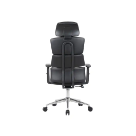 Q-connect Silla de Dirección Aurea Similpiel Negra, Altura Max 1400 mm, Anchura 520 mm, Profundidad 510 mm, Ruedas Premium