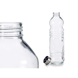 Vivalto Botella de Cristal 1100 ml, 8x31x8 cm, Transparente y Plata (18 Unidades) Vivalto Botella de Cristal 1100 ml, 8x31x8 cm, Transparente y Plata (18 Unidades)