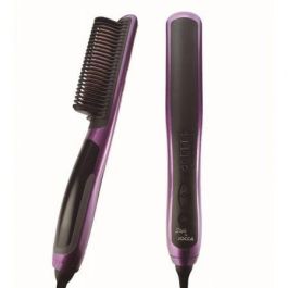 Cepillo para el Pelo con Placas Cerámicas Jocca 6018/ Negro Morado