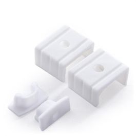 Greenice SU-A1707 Perfil de Aluminio para Tira LED con Difusor Opal 2M - Incluye Clips y Tapones, para Tiras LED Flexibles y Rígidas