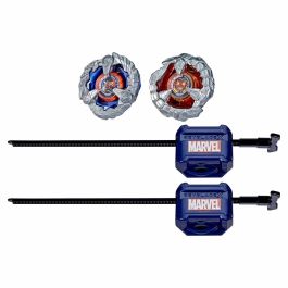 Hasbro HASG1690ES0 Beyblade X Multipack Top Capitán América 4-70 GB vs. Hulk Rojo 1-80 GB, a partir de 8 años