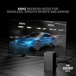 Lindy Black Line Cable HDMI High Speed 0.5m, Conectividad 4K UHD