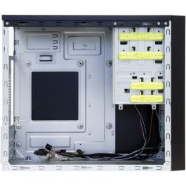 Chieftec CT-01B-OP Mini Torre PC Negro micro ATX para Hogar/Oficina con USB 3.2 Gen 1 y audio