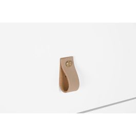 Cajonera Home ESPRIT Blanco Natural Polipropileno Madera MDF 80 x 40 x 117 cm