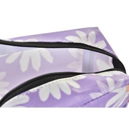 DKD Home Decor Neceser Shabby Impermeable Nylon Colección Daisies con Margaritas Colores Surtidos 6x12x15 cm Pack 12 Unidades