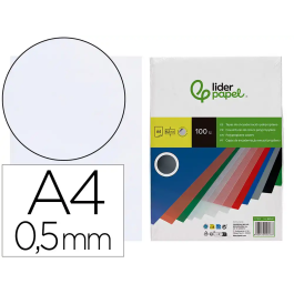 Liderpapel Tapas de Encuadernación Polipropileno A4 0.5mm Incolor Translucidas Paquete de 100 Unidades Precio: 23.94999948. SKU: B1E4D4JMG6