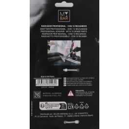 My Bar Rascador Profesional con 10 Recambios, Ancho 11 cm, Alto 3 cm, Largo 32 cm