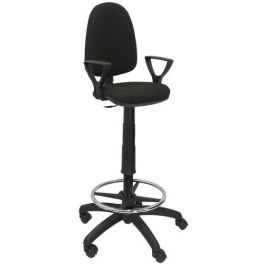 Taburete Piqueras Y Crespo Ayna Brazos Fijos Ergomico Mecanismo De Contacto Permanente Regulable En Altura Y Aro Reposapies Asiento Y Respaldo Tapizados Bali Negro Precio: 223.98999942. SKU: S5702366