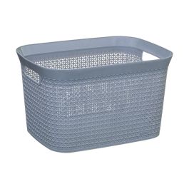 5Five Cesto para ropa 25 l, color gris, 41,5 x 31,2 x 25,7 cm