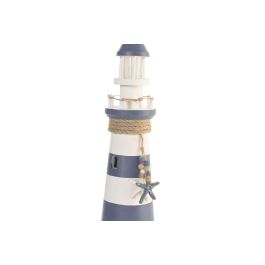 DKD Home Decor Figura Faro Azul Marino 14 x 40 x 14 cm (2 Unidades)