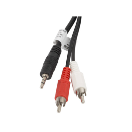 Lanberg Cable Estereo Mini Jack 3.5 mm a RCA (Chinch) 2x, 5 m, Negro Precio: 4.49999968. SKU: B18K446G39
