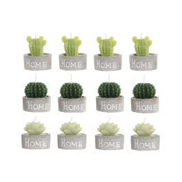 DKD Home Decor Vela Set de 4 Cactus Verde Gris Cera Parafina Cemento 32 gr 12 Unidades 6 x 5 x 20 cm Precio: 59.50000034. SKU: B16KGPX3PP