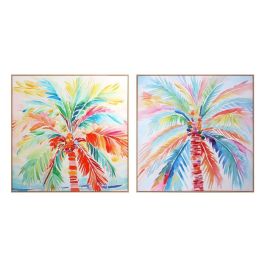 Cuadro Tropical DKD Home Decor Multicolor 3.5 x 80 x 80 cm (2 Unidades) Precio: 77.50000027. SKU: B16YYEEABW