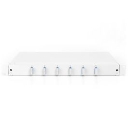 Digitus LWL Spleißbox 1HE, caja de empalme de fibra óptica 6x SC DX OS2, gris