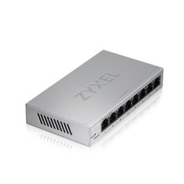 Zyxel GS1200-8 Switch Gestionable 8 Puertos Gigabit, Full Duplex, VLAN, QoS, Energy Efficient Ethernet, sin ventilador