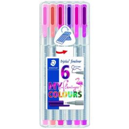Rotulador Fibra Staedtler 334 Triplus Fineliner Flamingo Estuche De 6 (Violeta, Magenta, Carmin Claro, Rojo Burdeos, Salmon, Violeta Oscuro) Precio: 7.88999981. SKU: B1F4Y5EBYB