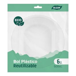 Algon Set de 6 Bols de Plástico Ecológico de 500 cc (36 Unidades)