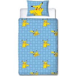 Pokemon AAART15017 - Juego de Cama Reversible Batalla de Microfibra - 1 Funda Nórdica 140x200 cm + 1 Funda Almohada 63x63 cm