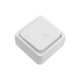 Edm Pulsador superficie 'serie onsen' 63x63x30mm 16A 250V Blanco