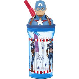 Vaso Figura 3D 360 mL Capitán América CZ11331 Precio: 10.69000031. SKU: B1ENK4PSPM