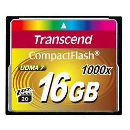 CARD CompactFlash Card 16GB Transcend TS16GCF1000. MLC Precio: 49.50000011. SKU: B138M48WD2
