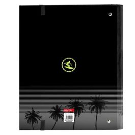 Carpeta de anillas Safta Surf A4 Negro (27 x 32 x 3.5 cm)