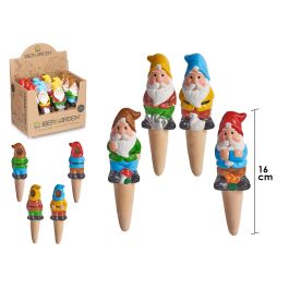 Ibergarden Enano de Cerámica para Regar Plantas, Colores Vivos Surtidos, 4.5x16.5x4 cm (48 Unidades) Precio: 53.49999996. SKU: B14MZNGP57