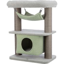 TRIXIE Rascador para gatos Lunito Junior - 71 cm - Gris y menta