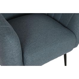 DKD Home Decor Sillon Scandi Azul Dorado 75 x 73 x 81 cm