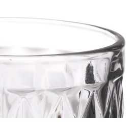 Vaso Diamante Gris 370 ml Vidrio - Vivalto 8x12.8x8 cm (24 Unidades) Vaso Diamante Gris 370 ml Vidrio - Vivalto 8x12.8x8 cm (24 Unidades)