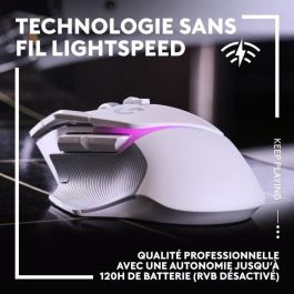 Logitech - G502 X Plus Lightspeed Mouse Gaming RVB Wireless - Lightfor Hybrid Botones, Gaming Hero 25K - Sensor blanco Logitech - G502 X Plus Lightspeed Mouse Gaming RVB Wireless - Lightfor Hybrid Botones, Gaming Hero 25K - Sensor blanco